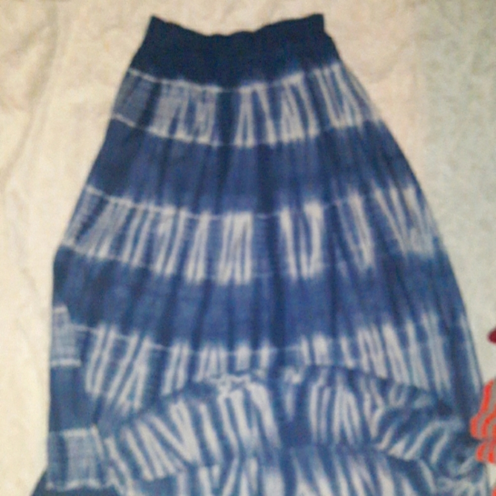 Tie dye prairie skirt